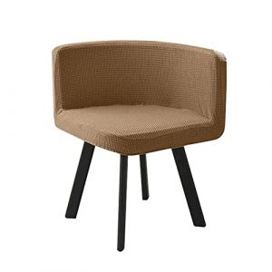 SWJ-swjssb Housse de Chaise Scandinave Velours 1/4/6 Pieces Blanche Bureau Fauteuil Chaise Couverture Extensible Dossier Housse de Chaise Salle a Manger, pour Salon Hôtel Chaise Recouvre (leeupault, neuf)