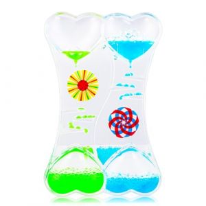 Litinliv Sablier Liquide à Hhuile, Minuterie Liquide Colorée, Jouet Apaisant, Minuteur Sensoriel Liquide, Jouet Sensoriel, Bouteille Sensorielle, Sabliers Liquide pour Activité, Détente, Apaisant (Zbuddhism, neuf)
