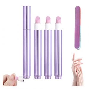 Stylo 3 en 1 pour soin des ongles, stylo à huile 3 en 1 avec pointe en céramique, pour hydrater, renforcer et éclaircir les ongles, stylo à huile pour ongles, stylos repousse-cuticules (3) (RUNWUFUZUZU, neuf)