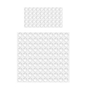 Tampon Porte Transparent en Caoutchouc, 150 Pi&egrave;ces Arret de Porte, Amortisseur Porte Placard, Butee de Porte Adhesive Murale pour Panneaux de Verre, Protection Poign&eacute;es Porte, Placards, Tiroirs (VKAR, neuf)
