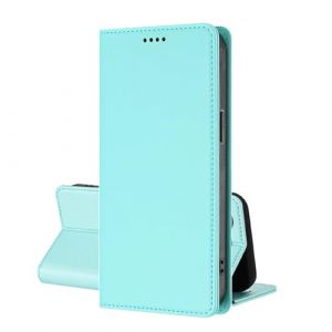 EuoDuo Coque Magn&eacute;tique pour Samsung Galaxy S7 Edge &Eacute;tui Rabattable en Cuir PU Housse Pochette &agrave; Clapet Aimant Ferme Portefeuille avec RFID Blocage Fentes pour Cartes - Vert Menthe (VLQI, neuf)
