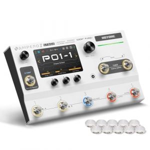 HOTONE Guitare Basse Multi-effets Processeur avec écran tactile Guitares Basses Modélisation IR Boxes Simulation avec FX Loop MIDI I/O Stereo OTG USB Audio Interface Ampero II Stage (VOLKTONE, neuf)