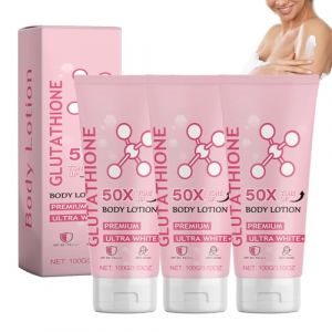 Lotion corporelle tonifiante au glutathion 50x, lotion corporelle au glutathion niacinamide, crème corporelle au rétinol, peau hydratante et douce (3 PCS) (Fuhandianzi, neuf)