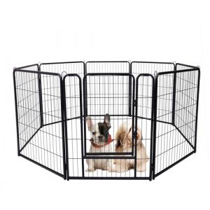 UISEBRT Enclos pour chiot - Avec porte - Flexible - Pliable - Pour chien, chat, chiot, lapin (65 x 80 cm chacun) (Danyang Home, neuf)