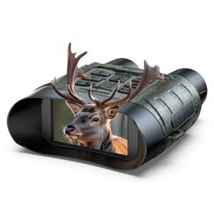 Jumelles Vision Nocturne, 112 MP 4K Jumelles Nocturnes avec Zoom 12X port&eacute;e & Batterie 5000mAh Rechargeable, Carte 64GB Incluse, Vision Infrarouge, Id&eacute;al pour Chasse, Camping & S&eacute;curit&eacute; (HotpeakDirect FR, neuf)