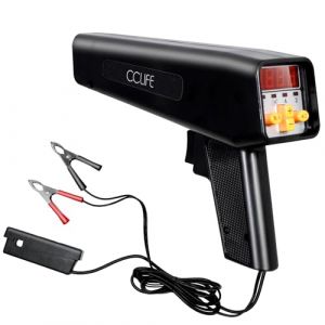 CCLIFE Lampe stroboscopique 10-16V 10W Pistolet d'Allumage pistolet de synchronisation inductive pour moteur à essence outil automobile pour voiture moto (CCLIFE Technic GmbH, neuf)