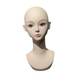 Ｚｉａｌｏｆｉ T&ecirc;te de Mannequin f&eacute;minin avec pr&eacute;sentoir de perruque d'&eacute;paule pour lunettes, boucles d'oreilles, chapeaux (ZhihengDA, neuf)