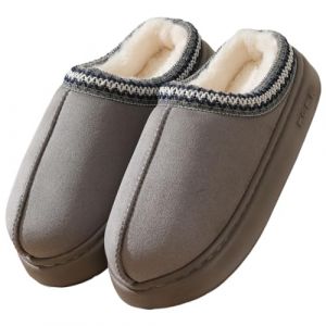Cozyan Chausson Femme Homme Pantoufles en Peluche Chaud Memory Foam Slippers Pantoufle Maison Hiver Confortable Chaussons en Peluche Chaude Doublure Chaussures Int&eacute;rieur (Cozyan, neuf)