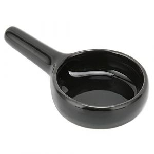 Bougie Chauffe-cire Chauffe-plat, Bougeoir de Remplacement en Forme de Petite Cuillère pour Brûleur à Huile Essentielle, Diffuseur D'aromathérapie, Brûleur D'encens Parfumé(le noir) (Rotekt, neuf)