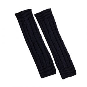 Generisch ~ 2025 Gu&ecirc;tres tricot&eacute;es en laine pour l'hiver - Chaudes - Flocons - &Eacute;paisses - Stulpen - Filet de lavage - Chaussettes, Marine, taille unique (⭐⭐⭐⭐⭐ Cinq &eacute;toiles⭐⭐⭐⭐⭐, neuf)