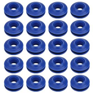RAXLUPO 20 Pièces Oeillets en Plastique pour Bâche ensemble d'oeillets en Plastique Oeillets pour Baches Convient aux Tentes Bâches de Piscine Rideaux Tapis de Sol 28 * 28 * 11mm (WANG  QIANSHENG DE DIAN, neuf)