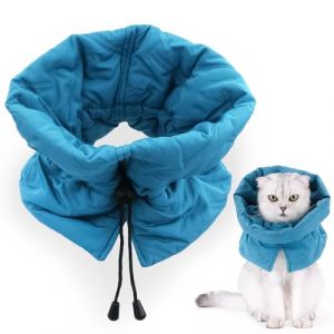 Collerette pour Chat,collerette Chat Anti Lechage,Collier Souple R&eacute;glable Anti L&eacute;chage pour Chat,Collier &Eacute;lisab&eacute;thain,Collier De Protection Post-op&eacute;ratoire pour Chats (S) (Oulexing, neuf)