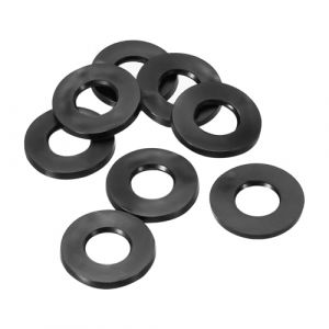 PATIKIL Joint Plat En Caoutchouc M8, Lot De 8, Diamètre Intérieur 8mm, Diamètre Extérieur 18mm, Épaisseur 1.5mm, Joint D'étanchéité Pour Robinet, Tuyau D'eau, Boulon De Fixation, Noir (PATIKIL UK, neuf)