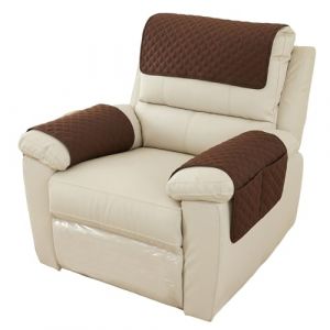 PTJJXA Housse d'accoudoir de Canapé, Housse de Fauteuil 1 Place, Canapé Appuie-Tête, Réversible Protégé Canape, Couvre Canapé avec Accoudoirs, Protege Canape Impermeable pour Sofa (Brun) (Rapidbok, neuf)