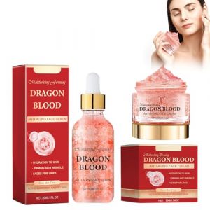 Crème De Sang De Dragon + Sérum De Sang De Dragon, Sérum Anti Rides Dragon Blood, Dragon's Blood Easy Cream, Crème Visage Raffermissante, Réduit Les Taches Et Ridules, Anti-Rides (CSWL-EU, neuf)