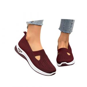 Chaussures, 2025 Chaussures Orthopédique Femme - sans Laçage Baskets Mocassin Confort Chic De Marche À Plateforme Légères Et Confortables Amortissement Accru Soulagement (Fhuuly, neuf)