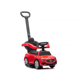 Milly Mally Véhicule avec Poignée Mercedes C-Class Cavalier Enfants Cadeau Enfant 12m+ Voiture Porteur Auto pour Enfant Dès 12 Mois, Volant Audio, Compartiment de Rangement sous Le siège (Rouge) (Milly Mally, neuf)
