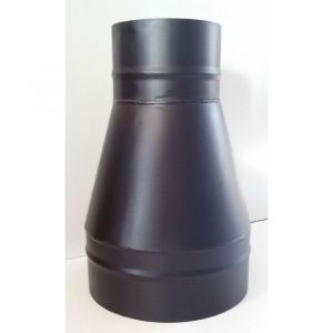 Réduction/augmentation de la cheminée noire - ligne de bois (Ø 150 F pour tuyau Noir/100 M pour tuyau Noir/Inox) (IMAR SRL, neuf)