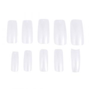 FRCOLOR 500pi&egrave;ces Faux Ongles Transparents Style Fran&ccedil;ais Capsules De Faux Ongles Naturelles Adapt&eacute;es Gel Et Acrylique (Laners, neuf)