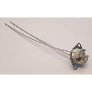 Douille G4, G5, 3, G6, 35 cm avec câble 14 cm 526187 Vosslh avec plaque ovale fabriquée en Italie (LAMPADEALLED, neuf)