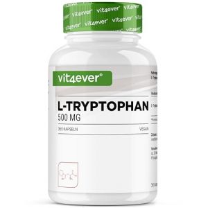 L-tryptophane - hautement dos&eacute; avec 500 mg par g&eacute;lule - 365 g&eacute;lules v&eacute;ganes - r&eacute;serve de 12 mois - issu de fermentation v&eacute;g&eacute;tale - sans additifs inutiles, v&eacute;gan (LifeBalance Trading Supplements, neuf)