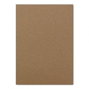 FarbenFroh by GUSTAV NEUSER - 50x A5 Papier Recycl&eacute; Marron - 148 x 210 mm - 120 g/m&sup2; - Pour Lettres, Bricolage et Argile (GUSTAV NEUSER GmbH, neuf)