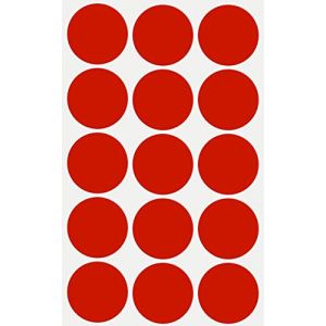 Royal Green Gommettes &Eacute;tiquettes Autocollantes Rondes Rouge Environ 3 cm (30 mm) Paquet de 225 (RoyalGreenMarketEU, neuf)