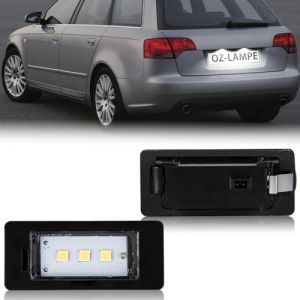 OZ-LAMPE &Eacute;clairage de plaque d'immatriculation &agrave; LED, feux de plaque d'immatriculation &agrave; LED pour Audi A1 S1 A4 B8 8K A5 A6 C7 S6 C7 A7 S7 Q5 RS5 TT2 8J TTS TTRS, Canbus Aucune Erreur 2 Pi&egrave;ces (gempro carparts, neuf)
