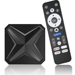 Android TV Box,Q1 Mini+ Android 14.0 2Go RAM 16Go ROM RK3518 Quad Core Cores-A53 Mali 450 MP2 GPU Support 8K 3D 1080P 2.4/5.8GHz WiFi BT5.4 10/100M Ethernet DLNA HDMI 2.0 H.265 (PNN Tech, neuf)