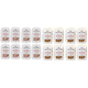 Rummo Pâtes complètes Lot d'essai 8 stylos rayés + 8 pâtes italiennes Fusilli ( 16 x 500 g) (Italiaen Gourmet UK Ltd, neuf)