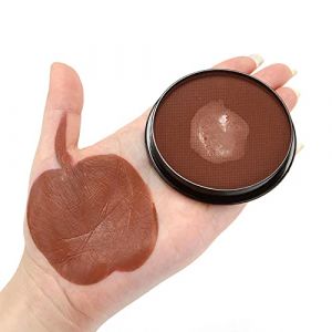 Palette de Maquillage à Base D'eau de Peinture pour le Corps avec Peinture de Carrosserie du Monde Facile à Nettoyer pour les Fêtes de Cosplay D'Halloween Durables (BROWN) (Chasoe, neuf)