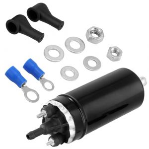 QWORK® Pompe à carburant électrique 12 V, pompe à carburant externe en ligne noire, pompe à carburant à injection haute pression, compatible avec 0580464070 (shavinglikes, neuf)