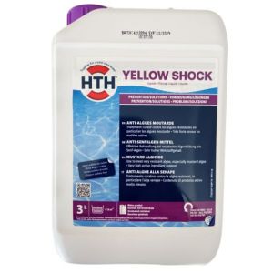 EASYSELECT Anti-algues Piscine spécial Moutarde HTH Yellow Shock Liquide - Bidon 3 litres (EASYPISCINE, neuf)