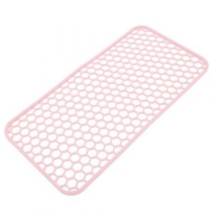 PACKOVE Tapis d'isolation en silicone Bloc d'outils chauds support de de curling tapis de chaleur en silicone Tapis à outils pour cheveux pour fer à friser Gel de silice rose (Spring TU, neuf)