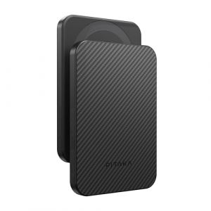 PITAKA Power Bank 5000mAh 15W Puissance Smartphone Rechargeable Batterie Portable Magn&eacute;tique en Fibre Aramide et Silicone Conception Mince et L&eacute;ger pour Mobile ou Tablette [Noir] (PITAKAofficial, neuf)