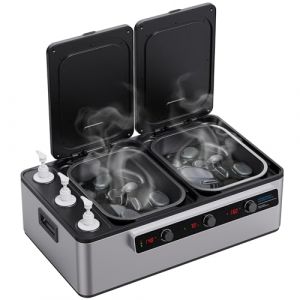 Promafit® Appareil chauffant Hot Stone - Kit massage multifonction professionnel pour pierres de massage, serviettes et huile - Appareil de chauffage 2 en 1 - Écran numérique (DUKE-HANDEL, neuf)
