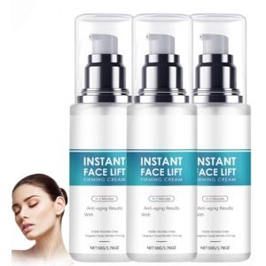 Velurea Creme Liftante Instantanée, Velurea Lifting Instantané Visage Creme, Instant Face Lift Firming Cream, Raffermit Et Lifte Visage & Contour De Mâchoire, Anti-Rides Immédiat, Lifting Visage (3) (FEIBAO&-Wu, neuf)