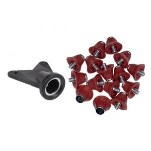 Pylorixz 12 Pi&egrave;ces Crampons de Chaussures de Football Crampons de Rugby Gazon 13 mm M5 Vis Chaussures Pointes, Crampons de Football pour Entra&icirc;nement de Comp&eacute;tition Rouge (ZMT CHIEK LIMITED, neuf)