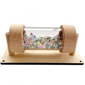 Montessori Busy Board en Bois, Bricolage B&eacute;b&eacute; Rainmaker Jouet, Baton de Pluie B&eacute;b&eacute;, Goutte de Pluie hochet, Accessoires B&acirc;ton de Pluie, Sensoriel &Eacute;ducatif Conseil Occup&eacute; DIY (Xyjklur, neuf)