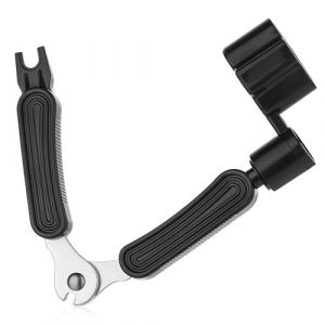 Axe de cordes de guitare 3 en 1 - Manivelle de cordes - Extracteur de cordes - Extracteur de cordes - Manivelle de guitare - Outil de r&eacute;paration multifonction pour guitare - Noir (Lofty ideals, neuf)