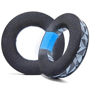 WC Freeze DT770 - Coussinets d'oreille en Gel de Refroidissement pour Casque Beyerdynamic DT770, DT990, DT880, MMX300, DT1770, DT1990 | Extérieur en Tissu Sport, Isolation phonique | Geo Grey (Wicked Cushions EU, neuf)