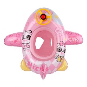 JIAHG Anneau de Natation Gonflable Créatif pour Enfant 1-5 Ans Flotteur de Natation avec Siège Bouée de Natation Piscine Avion Entraînement de Natation Infantile Jouets Nautiques Bateau Gonflable (JiahongUK, neuf)