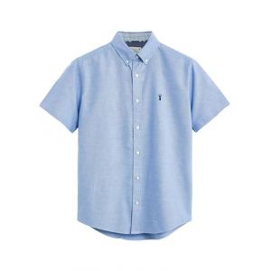 NEXT Chemise Oxford à Manches Courtes Bleu Clair L (Next Germany GmbH, neuf)