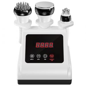 Qewher Radiofréquence Visage, 3 en 1 Appareil Anti Cellulite 40K Lipocavitation Radiofrequence Visage Radiofréquence Corps Amincissants et Raffermissants Masseur Anti Cellulite Appareil Minceur (Qewher, neuf)