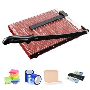 Massicot A4 compact, Coupe-Papier, Coupe Papier, Coupeur De Papier Avec Dispositif De Protection, Coupeur Guillotine Portable pour photos, papier(Performance De Coupe De 15 Feuilles) (ShopHop Business, neuf)