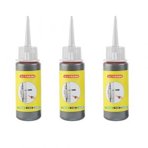Lubrifiant &agrave; Poudre de Graphite pour Cylindre de Serrure, 3 Pi&egrave;ces 60ml Poudre de Graphite pour Serrure, Lubrifiant Sec pour Charni&egrave;res, Serrures de Porte, Guides de Fen&ecirc;tre (jingyash, neuf)