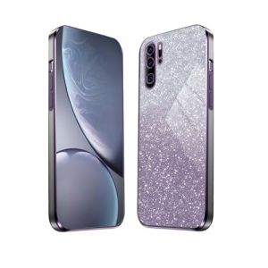 HAOYE Coque pour Huawei P30 Pro, Étui Antichoc Cadre Galvanisé Protecteur en TPU Résistant Aux Chocs Housse avec Brillant Autocollant. Violet (Haoyes, neuf)