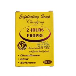 2 JOURS PROPRE - Savon Gommant Eclaircissant (WIWIDAX CLUB, neuf)
