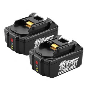 Batterie de Rechange 18V 5.0Ah BL1850B pour Makita 18 Volt LXT avec indicateur de Puissance Batterie pour Outils &eacute;lectriques BL1860B BL1850B BL1850 BL1840B BL1840 BL1830 BL1815B BL1815, 2 pi&egrave;ces (CYDZ-T&L battery, neuf)
