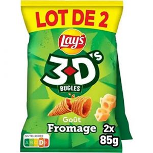 Cone de mais croustillant gout fromage - 3D Bugles (MEDIACASH, neuf)